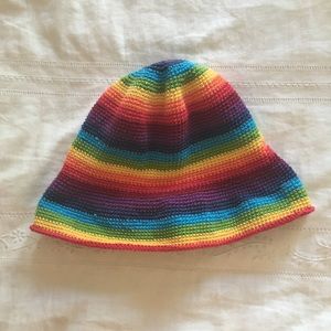 Kids rainbow Y2K bucket hat